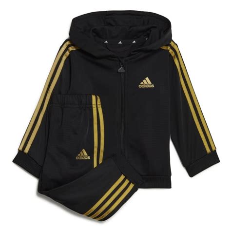 adidas Essentials Shiny Hooded Trainingsanzug Baby 